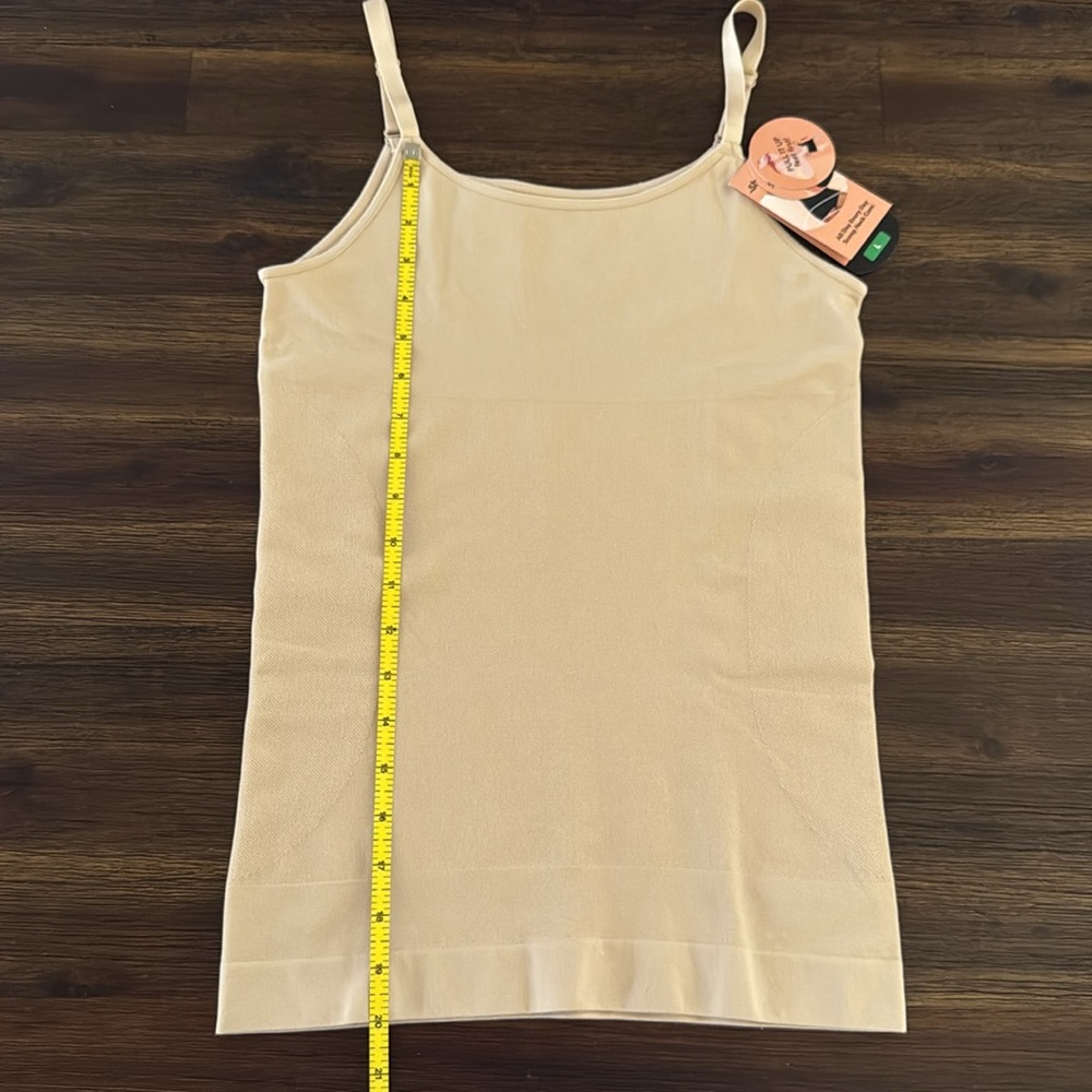 Shapermint Essentials All Day Every Day Scoop Neck Cami Chai Large NWT - Picture 7 of 9